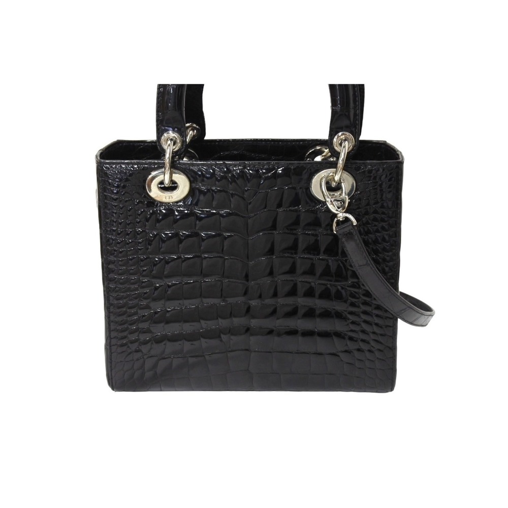 Christian Dior Lady handbag crocodile leather - Picture 3 of 10